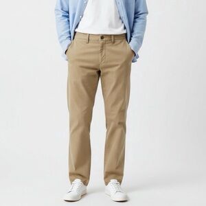 Hollister California Men’s Chino Flex Pants Tan Khaki Beige 30 x 32 Button Fly